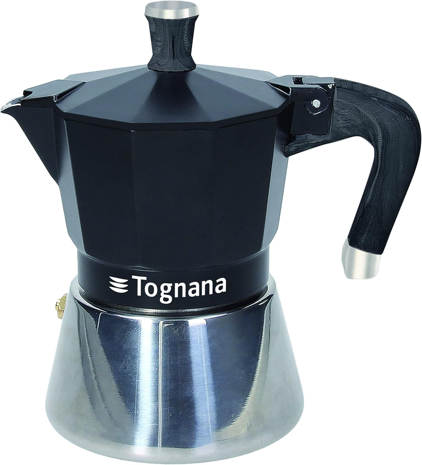 Moka Sphera 3 Tazze Alluminio Nero - Il vero Gusto dell'Espresso