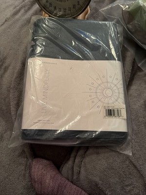 Anthropologie Live Mindfully Travel Yoga Mat Blue Purple 24 x 68 New SHIPS FREE
