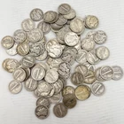 $10 Face Mercury Dime UNSEARCHED Ten Cent 10c 90% Junk Silver Coins