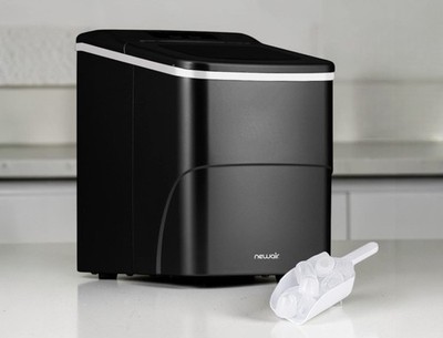 Newair Bullet Ice Maker Countertop 26 lbs/Day Ice Machine 2 Sizes Matte Black