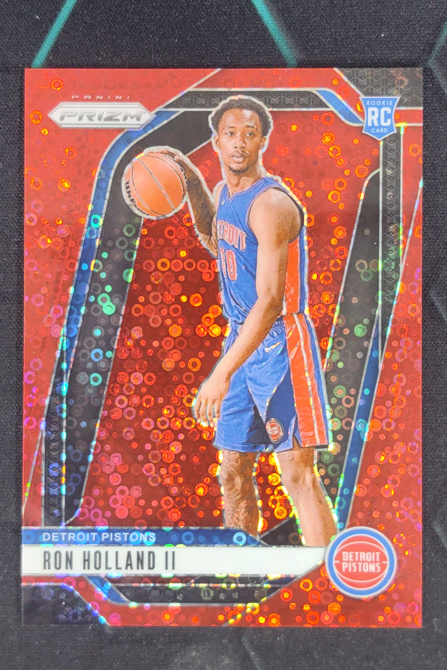 2024-25 Panini Prizm Ron Holland II Prizms Fast Break Red /100 #269 Pistons
