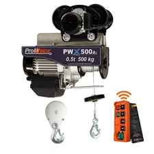 Electric Rope Hoist w/trolley 550 lb/1100 lb 220~240V 50/60HZ w/ Emergency Stop