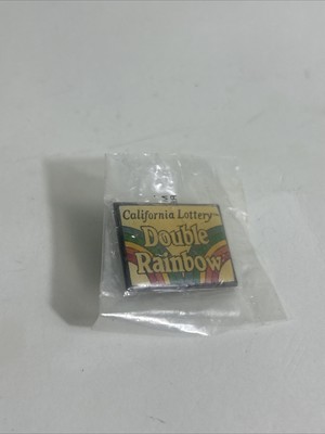 California Lottery Lapel Pin Double Rainbow