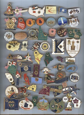 Lions Club Pins - Huge Lot 60 Vintage RARE Hard to Find!