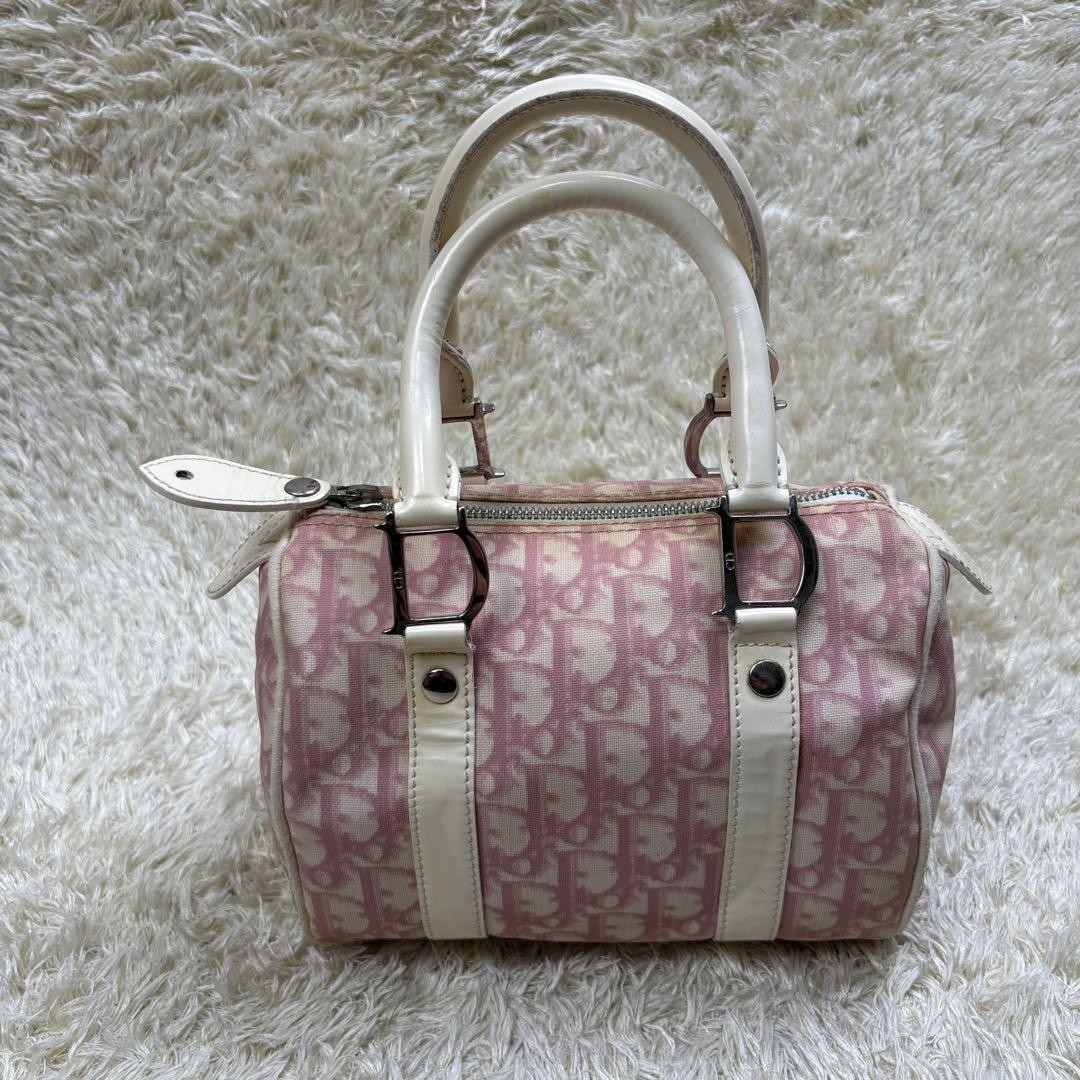 Dior Trotter Mini Boston Bag Leather Crossbody Handbag New