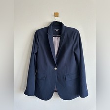 Vintage Tommy Hilfiger Navy Blazer 10 Silver Buttons Preppy Classic