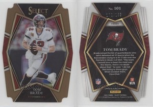 2021 Panini Select Premier Level Copper Prizm Die-Cut /199 Tom Brady #101