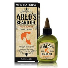 Arlo's 99 Natural Original Beard Oil, Pro-growth Growth Enhancer, 2.5 Fluid