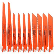 10-Piece Reciprocating Saw Blades 6 8 Inch Wood Metal Cutting Saw Blades Pre