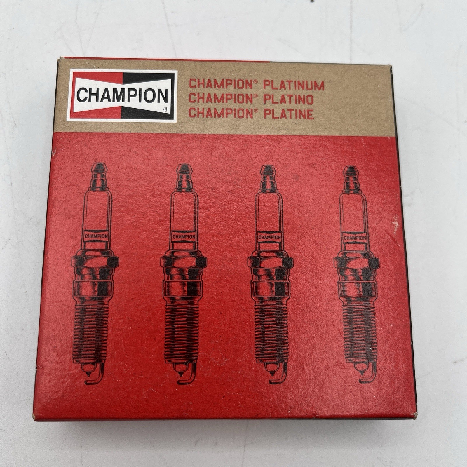 BRAND NEW Set of 4 Champion Premium Platinum Power Spark Plugs - 3570