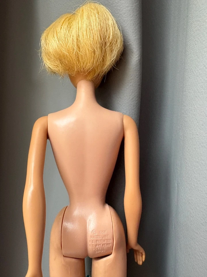 First Edition Vintage American Girl Mattel Barbie 1958 Original Ash Blonde - Image 4 of 4