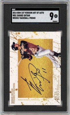 Buy 2014 Bbm - 1st Version Promotion Art of Auto Shohei Ohtani