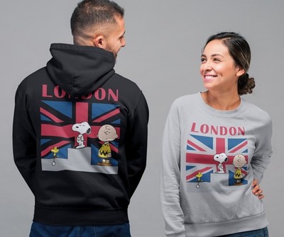 Peanuts Snoopy Woodstock Charlie Brown offizielles Sweatshirt Hoodie Geschenk