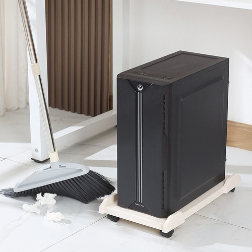 Computer Tower Stand Mobile CPU Stand Gaming PC Case With 4Caster Wheels Mos _si - Afbeelding 9 van 19