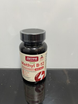 Jarrow Formulas Methyl B-12 5000mcg 60 Cewable tablets EXP:07/2027 Cherry flavor