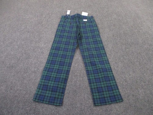 Vineyard Vines Pants Boy 12 Blue Green Plaid Breaker Blackwatch Preppy Youth NEW - Picture 9 of 11