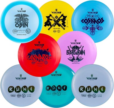Viking Discs 8-Disc Disc Golf Set for Beginner to Intermediate Players, PDGA