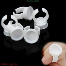 Microblading Pigment Tattoo Glue Rings Ink Holder Cup For Permanent Makeup