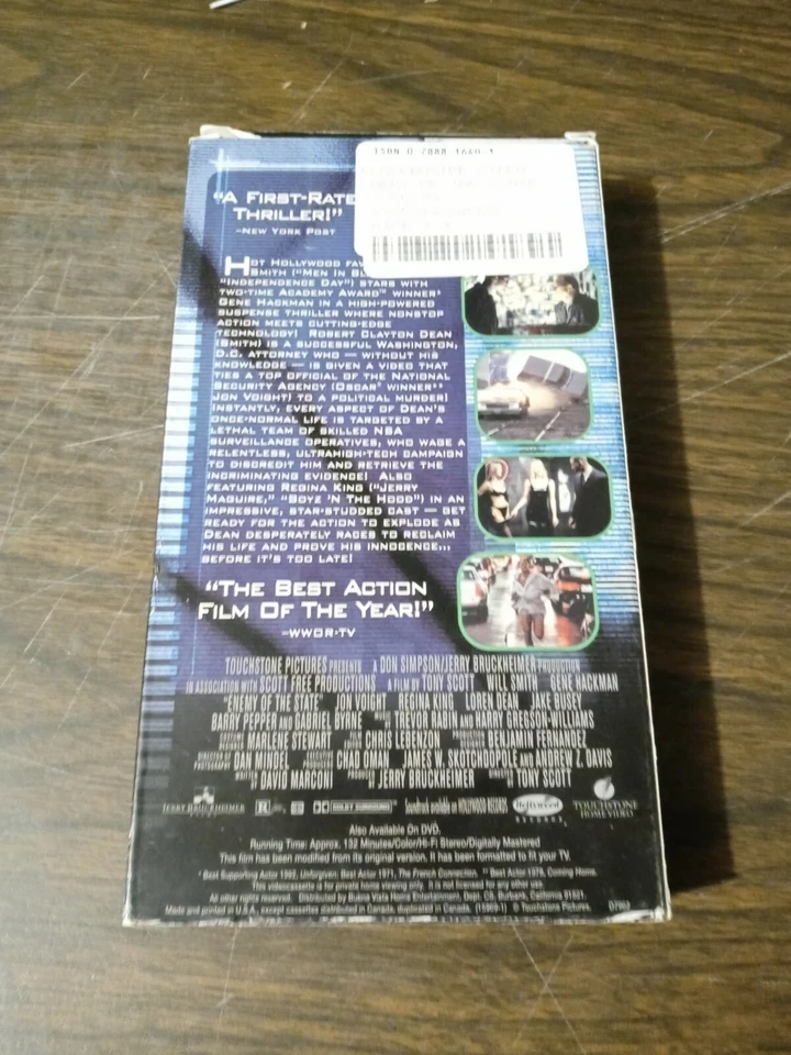 Enemy of the State (VHS 1992) - Image 2 of 3