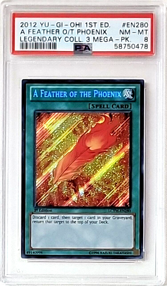 Yugioh PSA 8 NM-MT 2012 A Feather Of The Phoenix LCYW-EN280 1st Secret Rare | eBay Yugioh PSA 8 NM-MT 2012 A Feather Of The Phoenix LCYW-EN280 1st Secret Rare | eBay