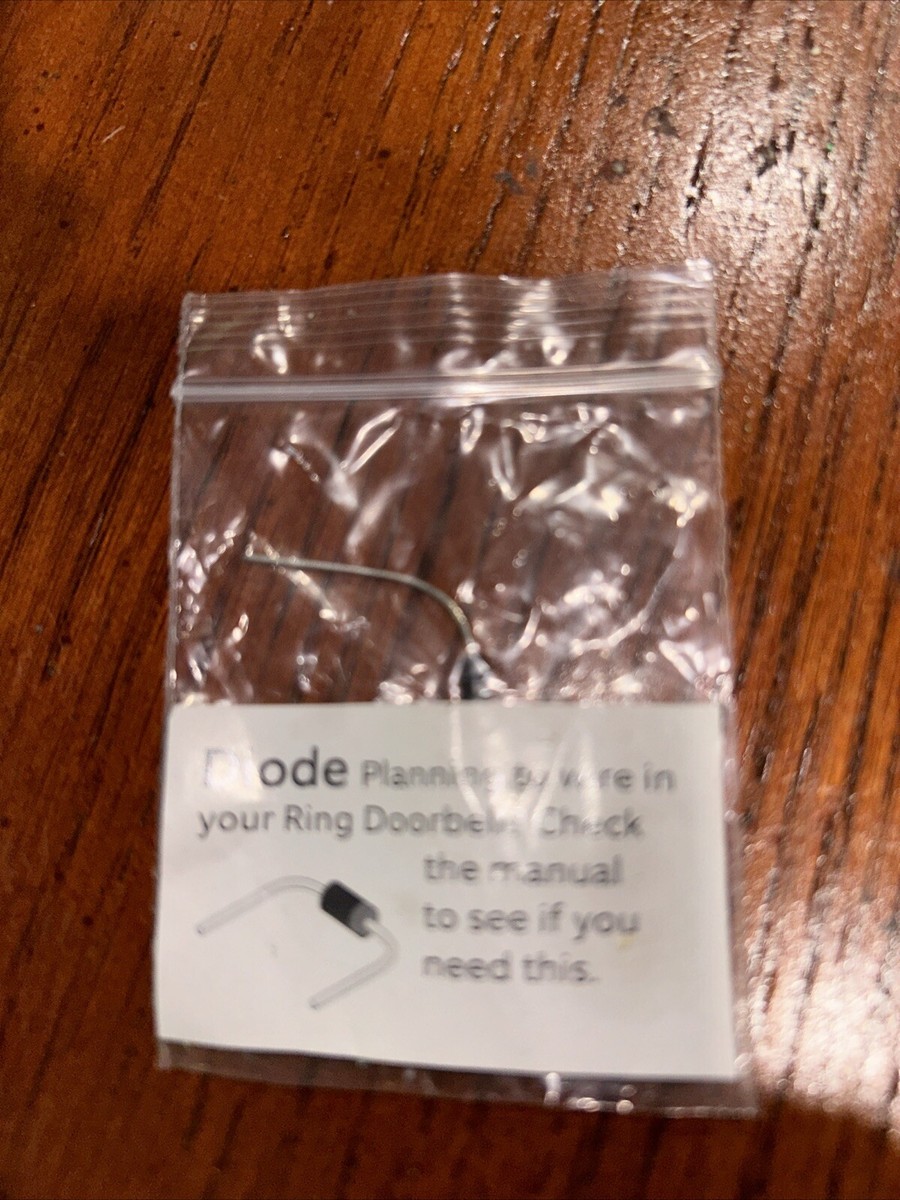 Diode Ring Doorbell Wire In Ring