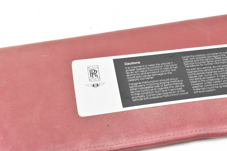 ROLLS-ROYCE 87 PLATA ESPOLÓN DELANTERO IZQUIERDO LADO DEL CONDUCTOR PARASOL ROJO BENTLEY Foto 3 de 4