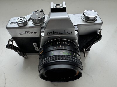 Minolta SRT 201 35mm Film Camera MD Rokkor  50mm F/1.7