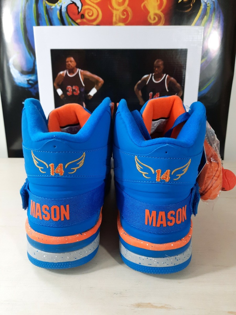 Baskets Ewing Athletics Concept Anthony Mason Tribute En Cuir Noir Pour Homme - Neuf Dans L'emballage