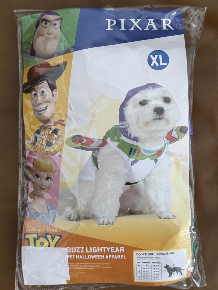 Pixar Toy Story Buzz Lightyear Dog Pet Halloween Costume Apparel Size