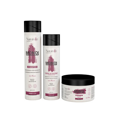Naturelle Monoi Home Care Kit, Haarreparatur Pflege+Keratin Nachbehandlung