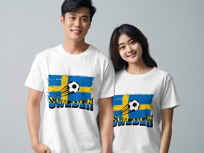 Schweden Fußball T-Shirt European Tournament Unisex Soccer TShirt EM 2024