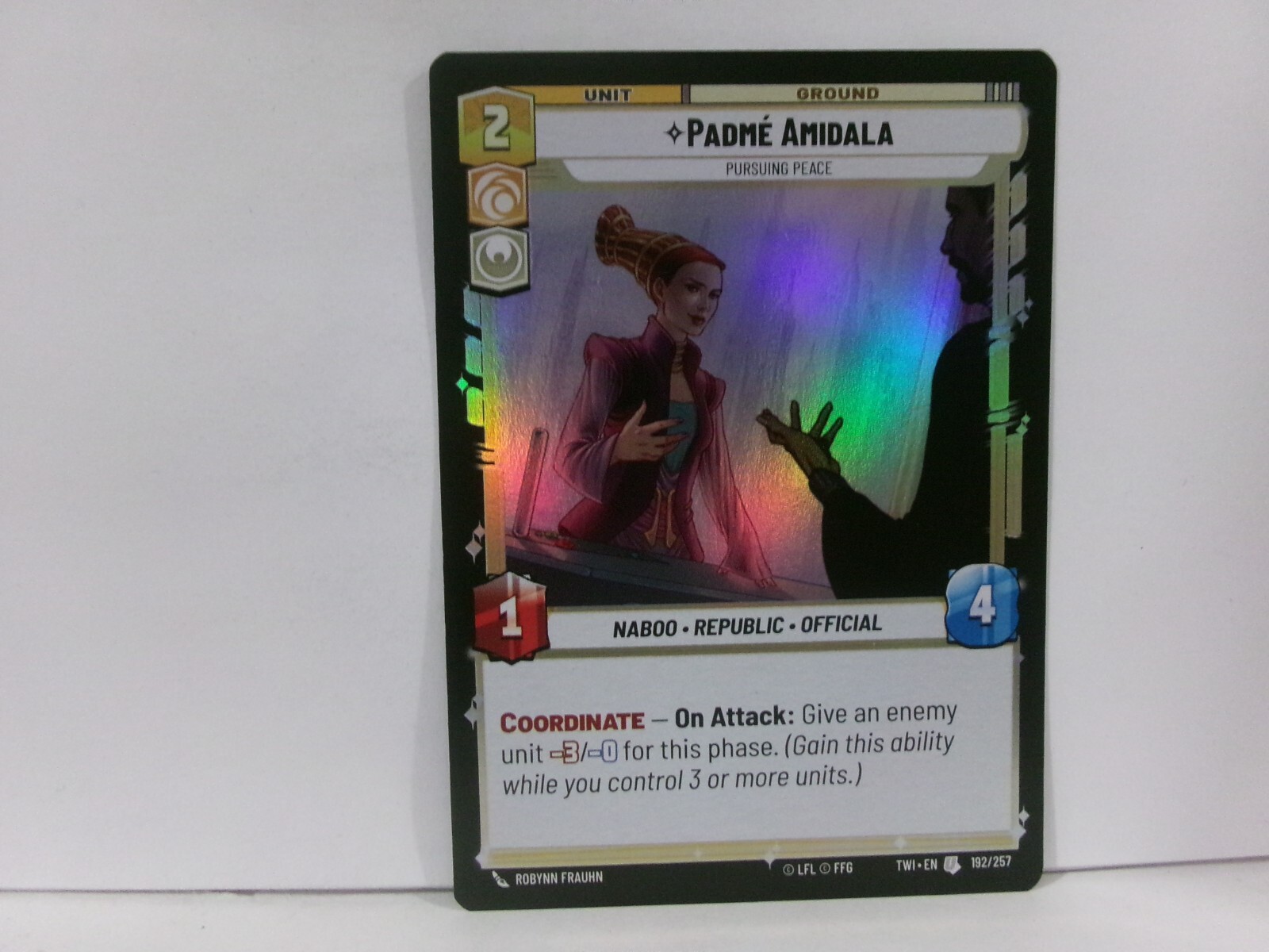 Star Wars Unlimited, Twilight of the Republic - Padme Amidala Foil #192