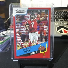 2021 Panini Classics - Legends Timeless Tributes Red #118 Michael Vick /75