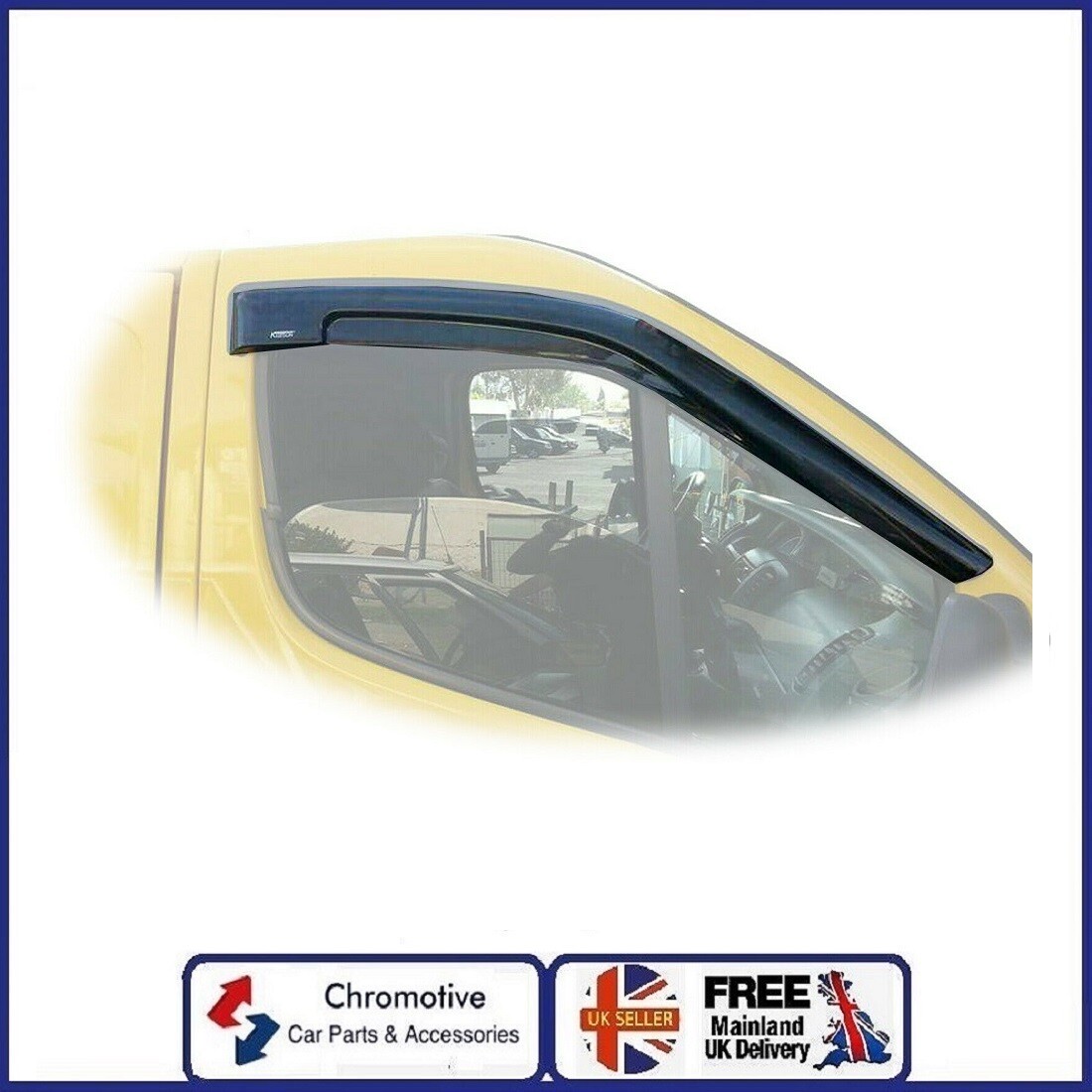 RENAULT TRAFIC, OPEL VAUXHALL VIVARO Wind Rain Smoke Deflector Sunplex 2 Pcs eBay