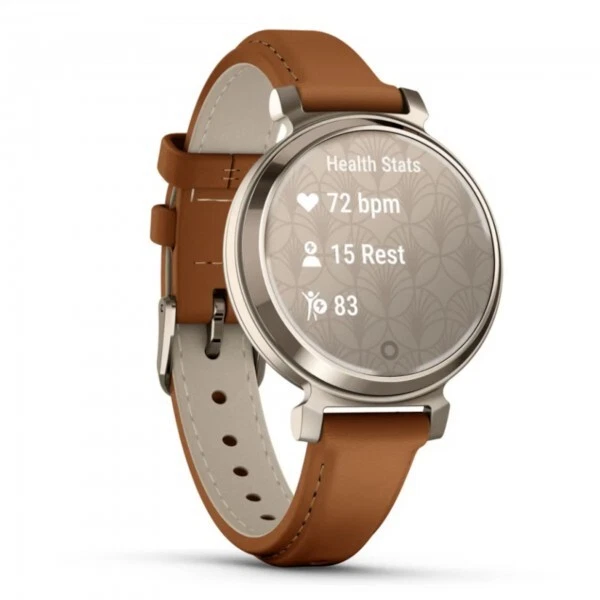 Garmin Lily 2 Classic Cream Gold with Tan Leather Band 010-02839-02 - Image 3 of 3