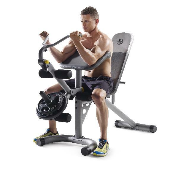 Workout Bench Fitness Station Foldable Portable Aerobic Training