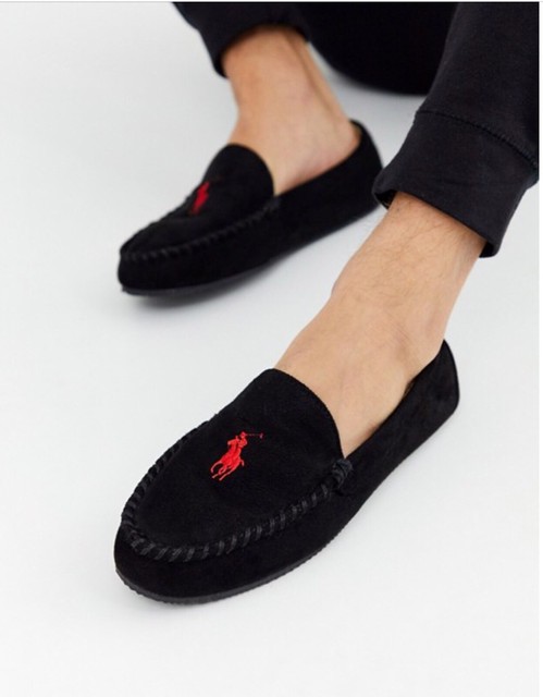 polo moccasin slippers