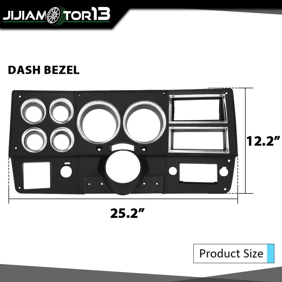 Bisel de tablero con aire acondicionado con cubierta de columna inferior apto para camioneta Chevy GMC 84-87 81-83 C/K Foto 4 de 4