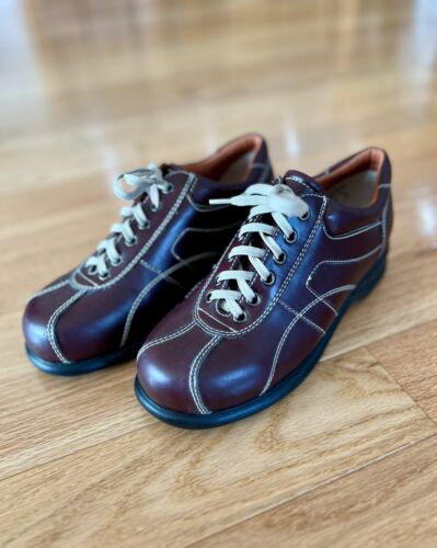 Vintage schlammbraune Schnürschuhe Y2K Damenschuhe Größe 8,5M in sehr gutem Zustand - Bild 2 von 10