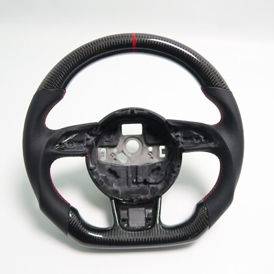 Replace Carbon Fiber Steering Wheel For Audi A3 A4 B8 B9 A5 S3 S5 B8.5 17-19