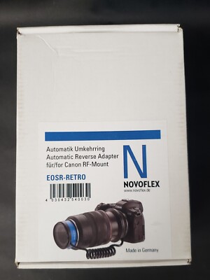 Novoflex Macro Auto Lens Reversing Adapter Canon EOS-R
