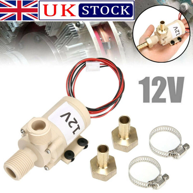 12V 8L/Min Brushless Solar Hot Water Pump Circulation 212° F W/ Coupler  Clamp | eBay