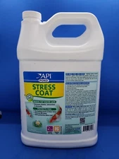 API Pond Stress Coat 1 Gallon Makes Tap Water Safe and Protects Fish Exp 05/2025