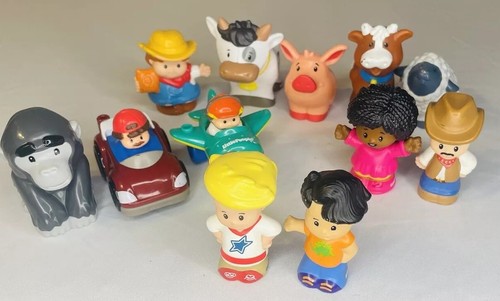 Fisher Price Little People Set verschiedene 12 Tiere Bauernhof Cowboy Auto Flugzeug