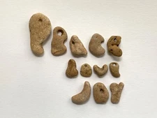 Natural Letter Shaped Rocks PEACE LOVE JOY Beach Stones word pebble art hag USA