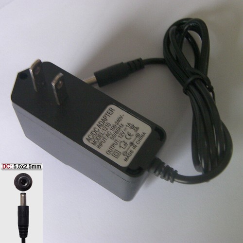 12V 1A 5,5 mm x 2,5 mm prise cordon chargeur mural adaptateur secteur/dc pour de nombreux modèles de vidéosurveillance - Photo 6/11