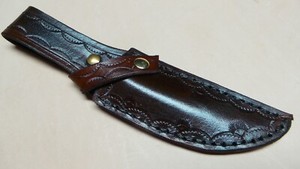 HAND MADE  LEATHER KNIFE SHEATH  5"