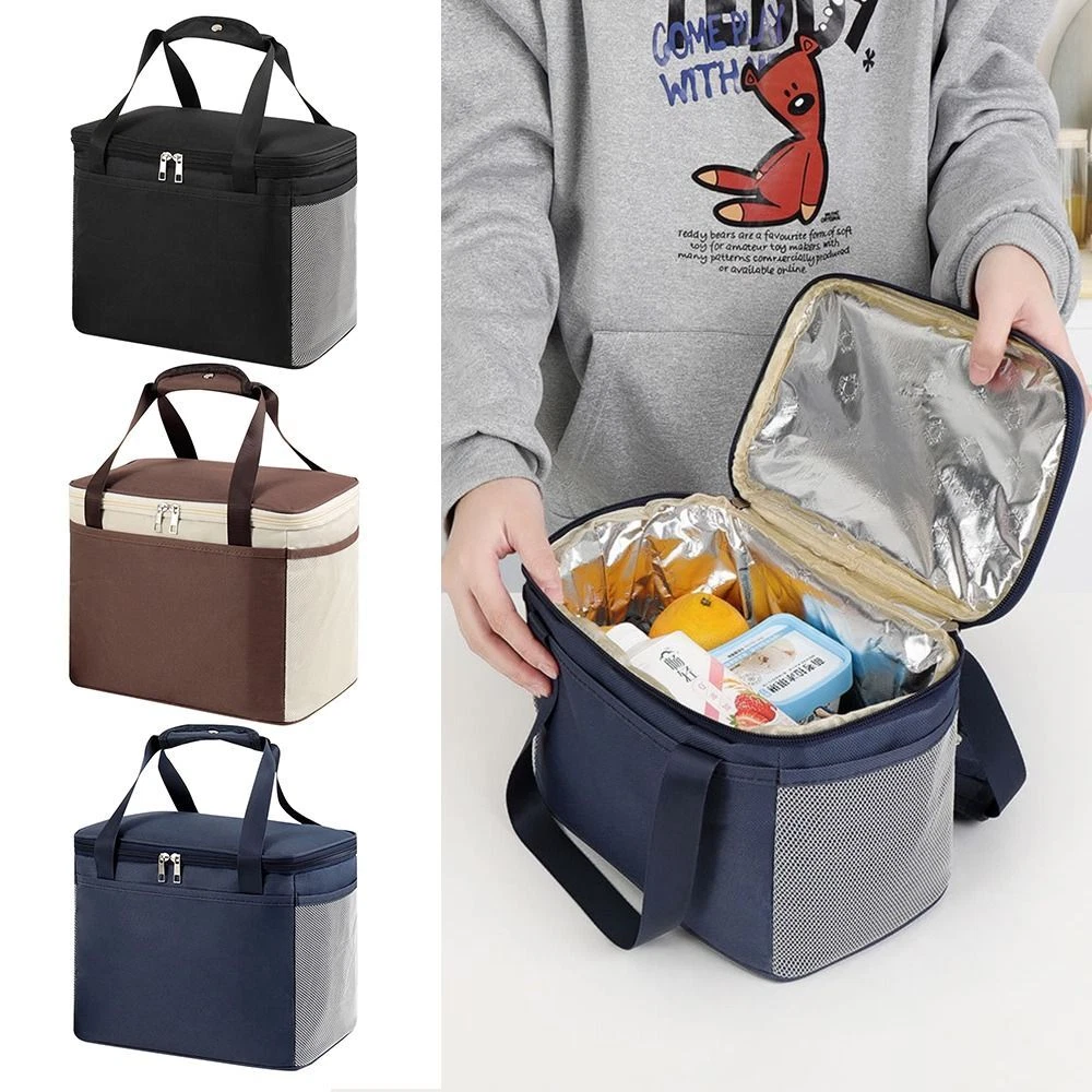 Travel Portable Cooler Bag Insulated Lunch Bag Lunch Box Food Storage Box