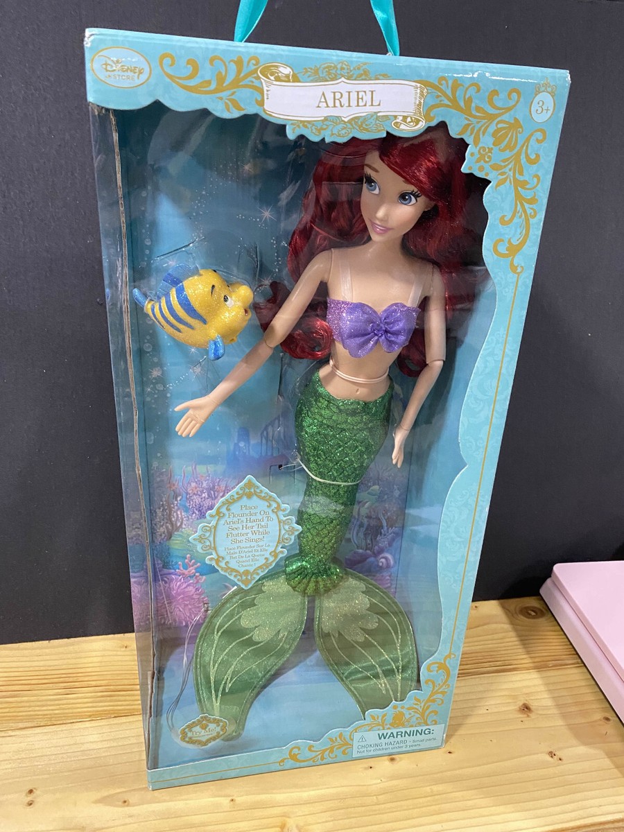 Rare Disney Store Ariel The Little Mermaid 17” Singing Princess