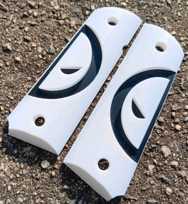 Deadpool Full Size Colt 1911 Black & White Grips Kimber Rock Island